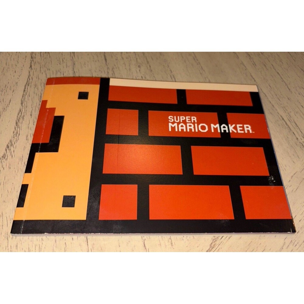 Super Mario Maker Nintendo Wii U Art Book Scrapbook Insert - Book ONLY